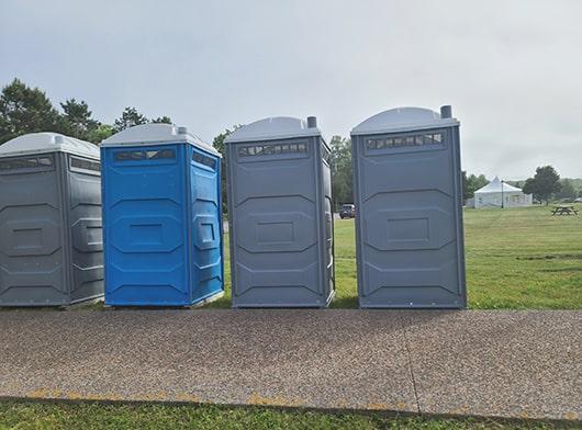 delivery and setup fees may apply depending on the location and rental period of the event restrooms